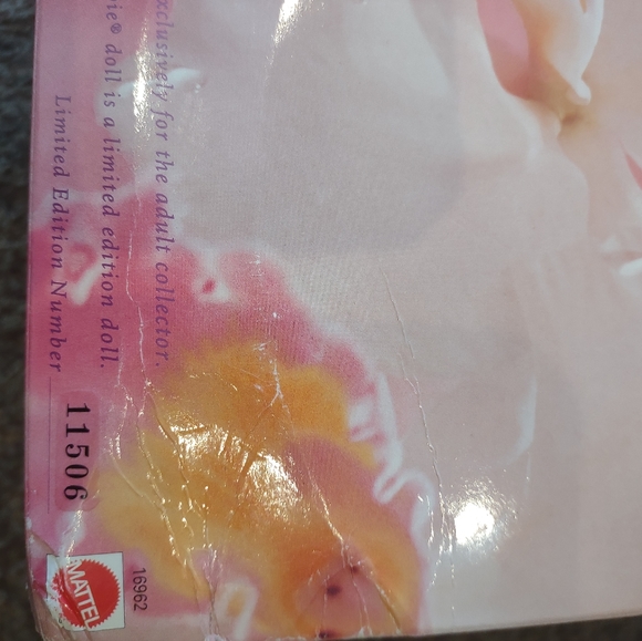 BARBIE limited edition 1996 blushing orchid bride porcelain doll NIB mattel - Picture 9 of 12